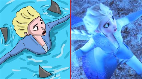 Frozen 2 Elsa Funny Drawing Meme 😂 Try Not To Laugh 😂 Youtube