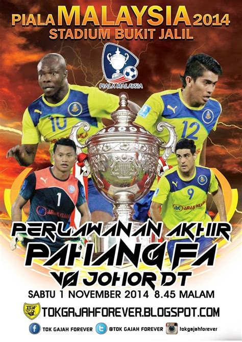 Berikut admin akan cuba kongsikan live streaming bola sepak jdt vs pahang bagi piala malaysia 2018. Live Streaming JDT vs Pahang Final Piala Malaysia 2014 ...