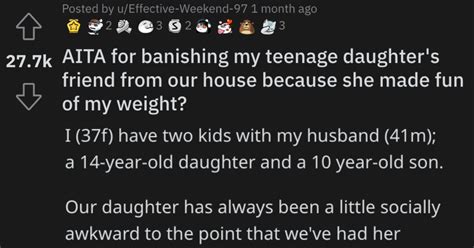 Woman Asked If Shes A Jerk For Banning Her Teenage Daughters Friend