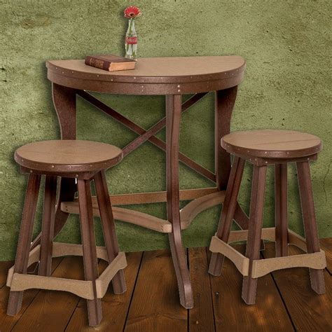 Amish High Top Table And Chairs Round Pub Table Sets Round Pub Table