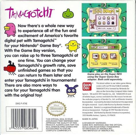 Find By Game Tamagotchi For Game Boy Sales Wiki Release Dates