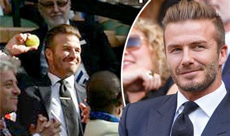 David Beckham Shows Off His Skills By Catching Rogue Tennis Ball From
