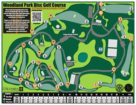 Woodland Park Disc Golf Course Map This Is Such A Fun Course And Beautiful Park Golf