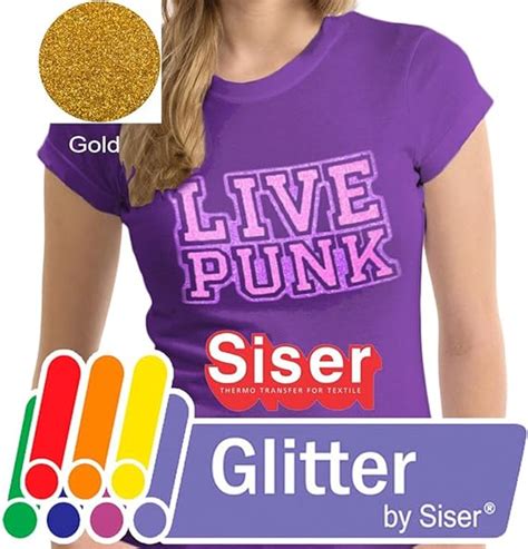 Siser Glitter Heat Transfer Vinyl Tshirt Htv 20 X 12 Gold