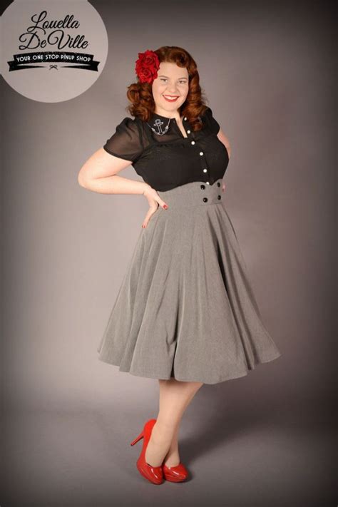 Vintage Plus Size Rockabilly Fashion Style Outfits Ideas 95
