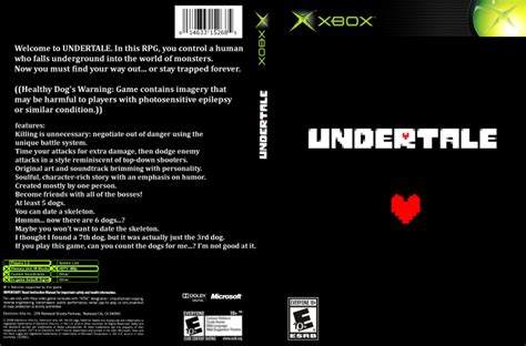 Undertale Xbox Box Art Cover By Xkfrushay26
