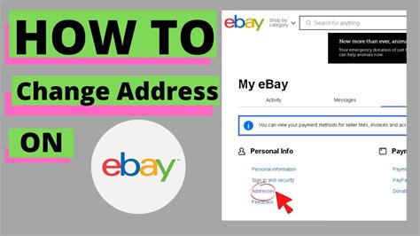 How To Change Your Address On Ebay Youtube