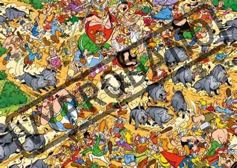 ravensburger puzzle asterix a obelix totální chaos 1000 dílků puzzle puzzle cz
