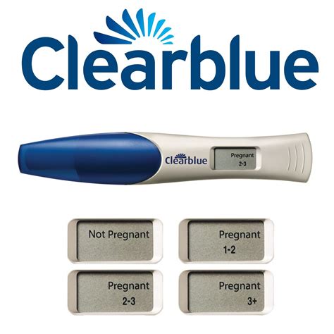 clearblue pregnancy test 2 tests digital with weeks indicator ebay