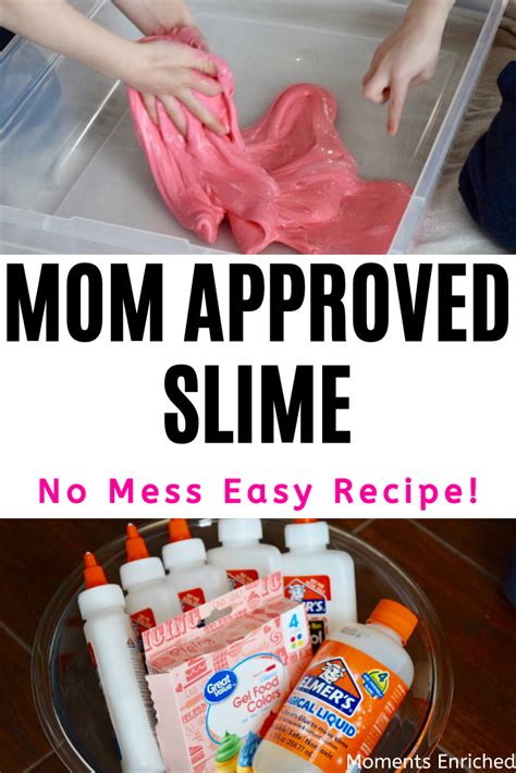 Mom Approved Slime Slime Recipe Mom Approved Slime