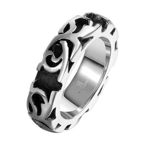 Mens Rings Vintage Punk Rings Fashion Finger Jewelry T 316l