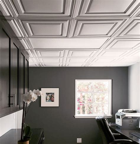 I'm in the process of renovating my basement too, half of which will be a home office. This office drop ceiling is anything but basic with our ...