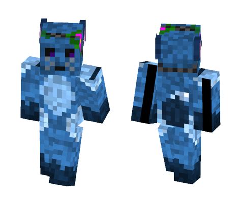 Download Blue Fox W Flowers Minecraft Skin For Free Superminecraftskins