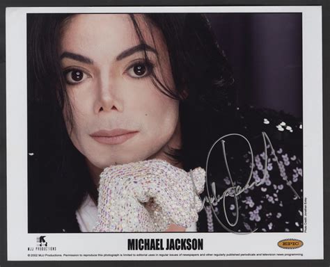 Lot Detail Michael Jackson Signed Promotional Photograph