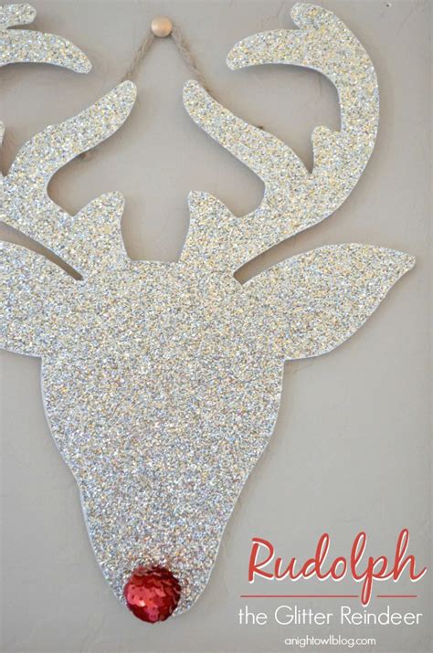 Rudolph The Glitter Reindeer Reindeer Craft Homemade Christmas