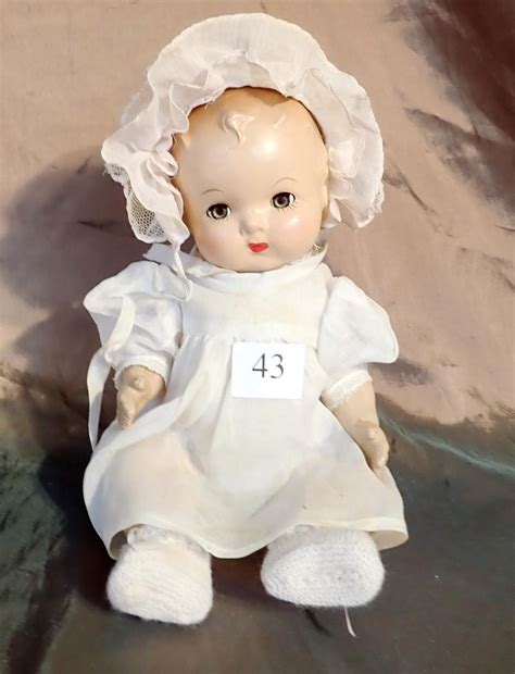 Lot Small 1930 10 Composition Baby Doll Deterioration Near Ears