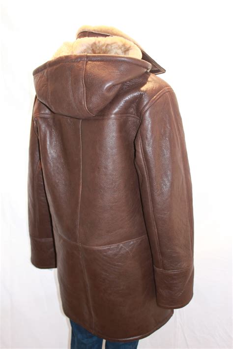 Womens Shearling Sheepskin 34 Length Duffle Coat Radford Leather