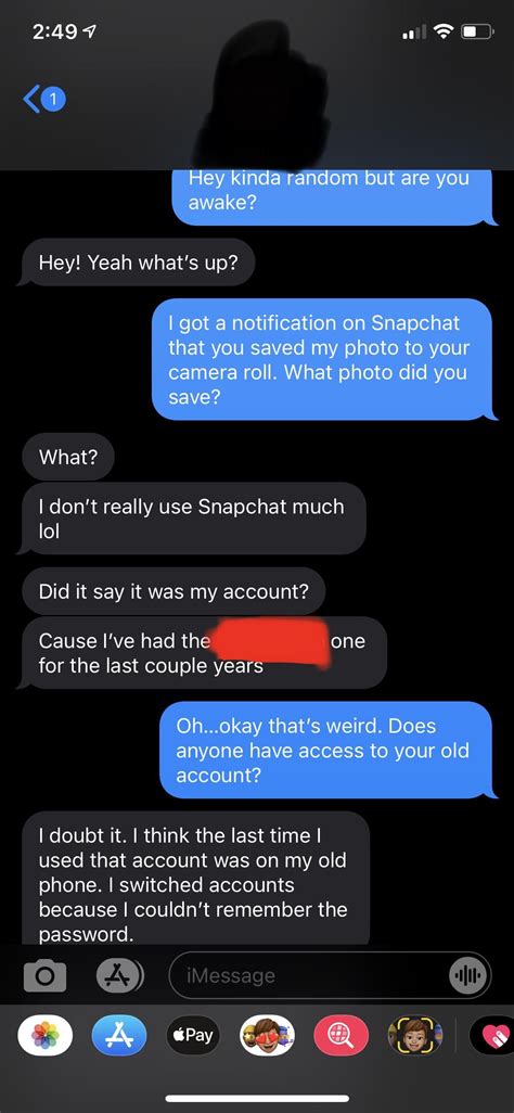 Did My Ex Save An Old Nude Photo Or Was It A Snapchat Hacker R