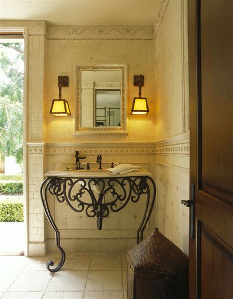 Classic Traditional Residence Traditional Powder Room Orange