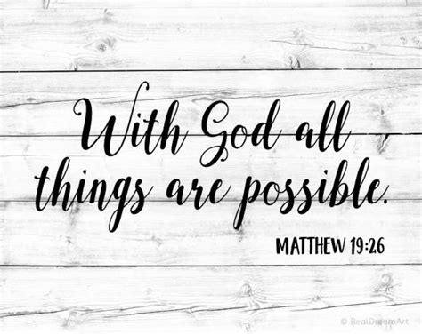 With God All Things Are Possible Svg Scripture Svg Bible Quote Etsy