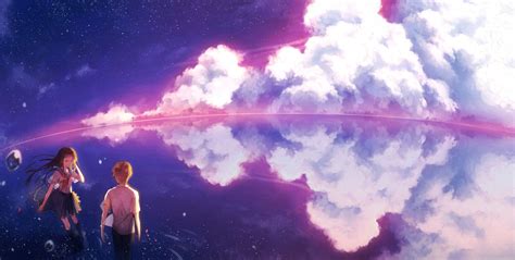 Wallpaper Sunlight Anime Girls Sky Boy Meets Girl Cloud