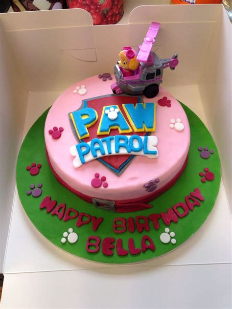 Skye Paw Patrol Cake Fiesta Cumpleaños Tartas Tortas