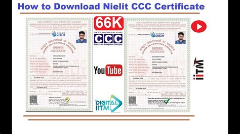 How To Download Nielit Ccc Certificate Signature Verification