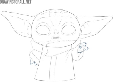 Baby Yoda Drawing Easy Step By Step