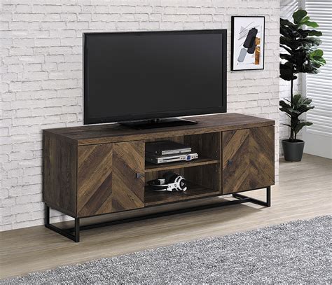 Rustic Modern 60 Inch Tv Console By Coaster Furniture Furniturepick