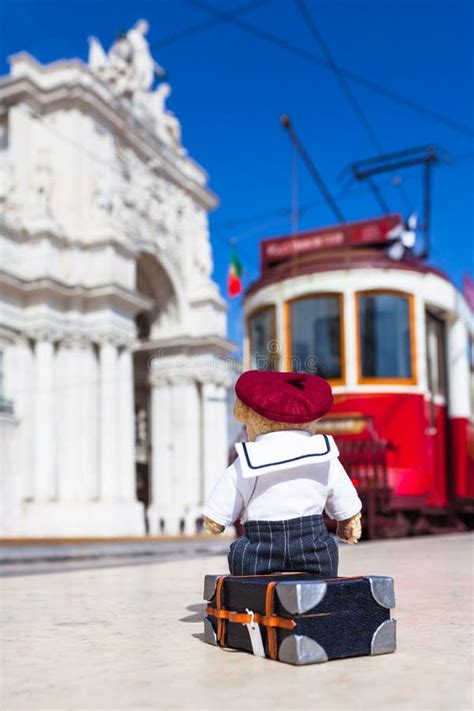 Cute Nostalgic Travel Scene Stock Photo Image Of Bear Lisbon 173278166