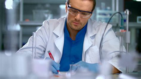 Scientist In Lab Doing Medical Research Stock Footage Sbv
