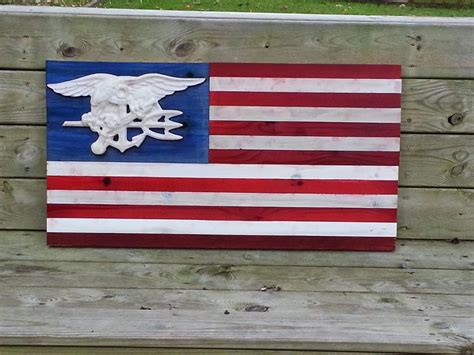 American Flag With Navy Seal Trident By Mugbrothers On Etsy