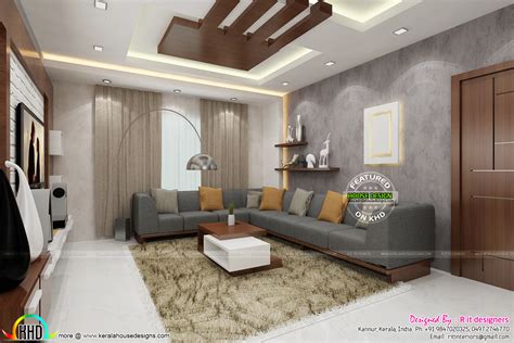 Wall painting designs textures for bedroom kansai nerolac. Posh living room interior - Kerala home design and floor plans