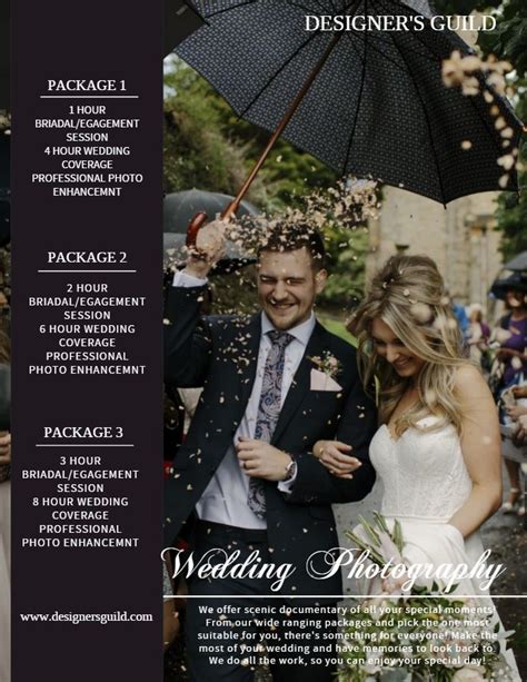 Wedding Photography Ad Service Flyer Design Photography Flyer