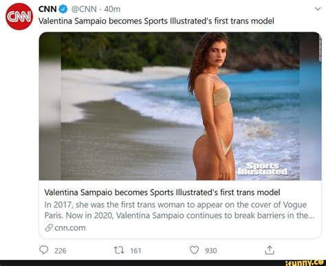 Valentina Sampaio Becomes Sports Illustrated S First Trans Model Valentina Sampaio Becomes