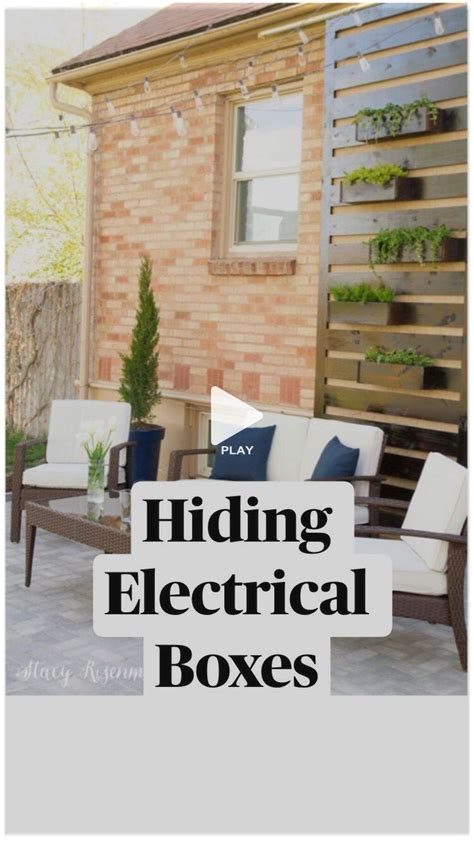 Hiding Electrical Boxes In 2021 Outdoor Living Outdoor Projects