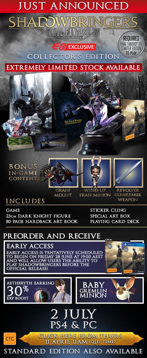 Shadowbringers Physical Collectors Edition Announced For Australia R