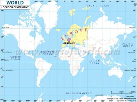 Where Is Germany Located On The World Map Map Vector