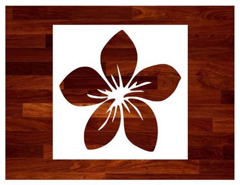 This cool sistemas font design was created by type designer manuel lage. Plumeria Flower Custom Stencil | Etsy | Flower stencil ...
