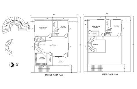 Floor Plan Of The House With Detail Dimension In Dwg File Cadbull