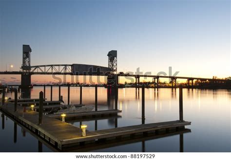 Sunset Over Wilmington Waterfront North Carolina Stock Photo Edit Now