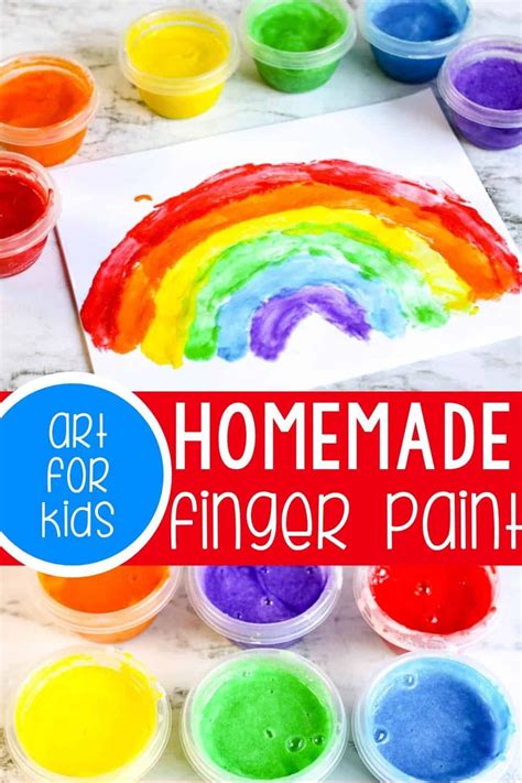 How To Make Homemade Finger Piant For Kids Homemade Finger Paint