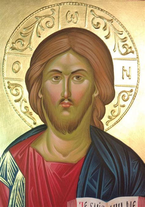 Icon Of The Lord Jesus Christ Hand Painted Orthodox Icon Byzantine