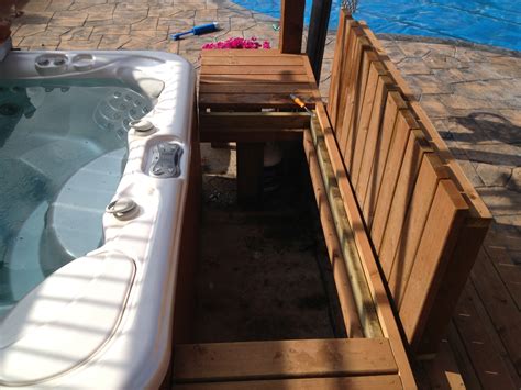 If your hot tub is making a loud grinding or screeching noise, it could indicate a motor with bad bearings. Hot Tub Removable Deck Panels ~ ILOVEMYOASIS.COM