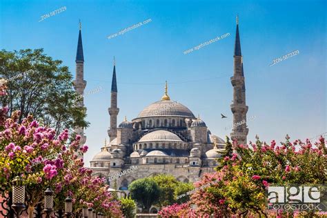 Blue Mosque In Istanbul Turkey Architecture Religion Background