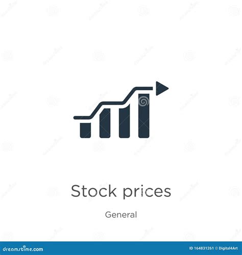 Stock Prices Icon Vector Trendy Flat Stock Prices Icon From General