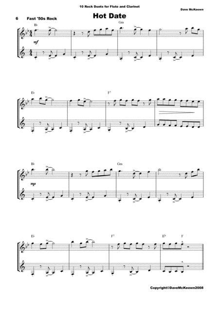 10 Rock Duets For Flute And Clarinet By David Mckeown Digital Sheet