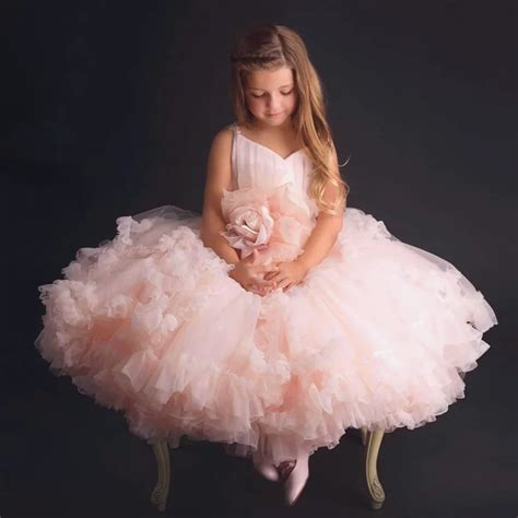 Posh Dream 2018 Spring And Summer Children Fluffy Tulle Dress Princess