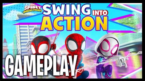 spidey and his amazing friends swing into action gameplay youtube