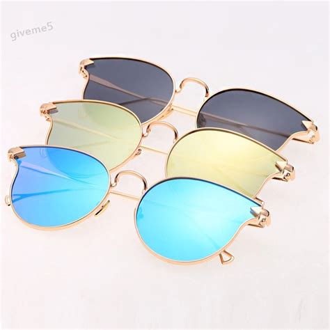 Women Fashion Oversize Sunglasses Vintage Mirrored Reflective Superstar Sunglasses Men Women